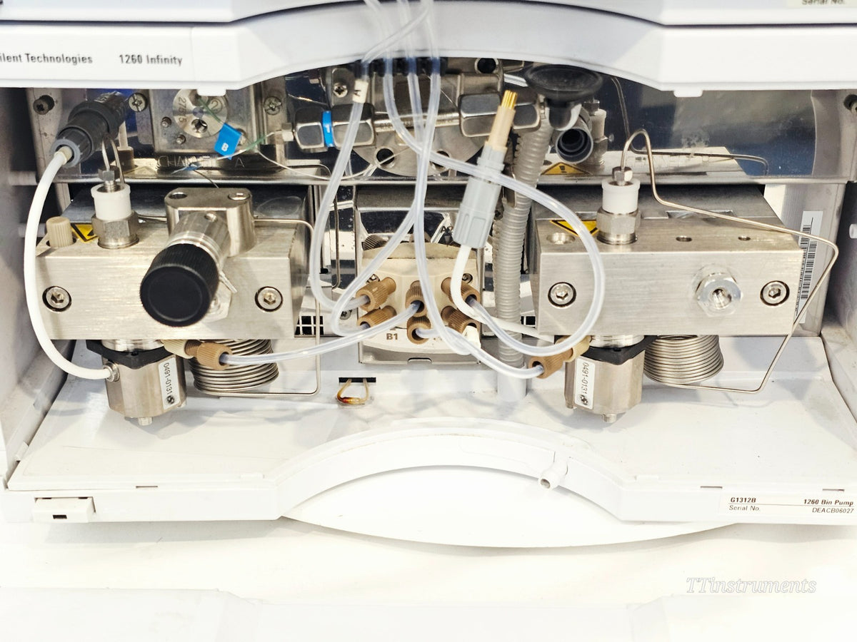 Agilent 1260 HPLC module rear interface connections used chromatography