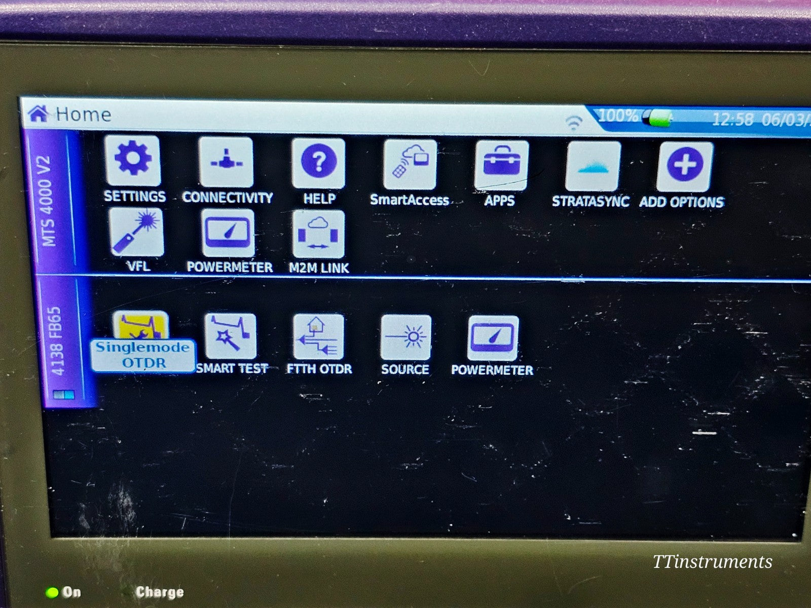 Calibrated Viavi JDSU MTS 4000 V2 with 4138 FB65 1310/1550/1650 Live OTDR10