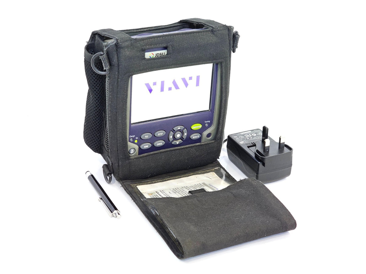 VIAVI JDSU used OTDR optical time-domain reflectometer fibre testing instrument front view