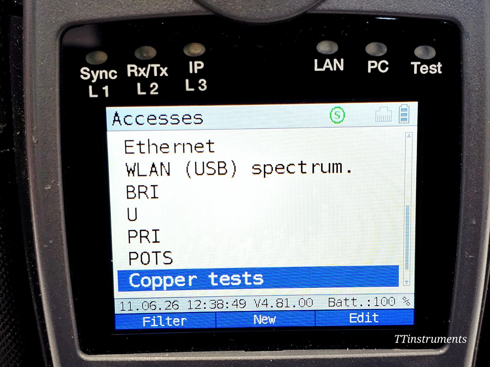 Intec Argus 166 GigE + ADSL Annex B & J VDSL SHDSL ISDN Loop Ethernet + TDR ....17