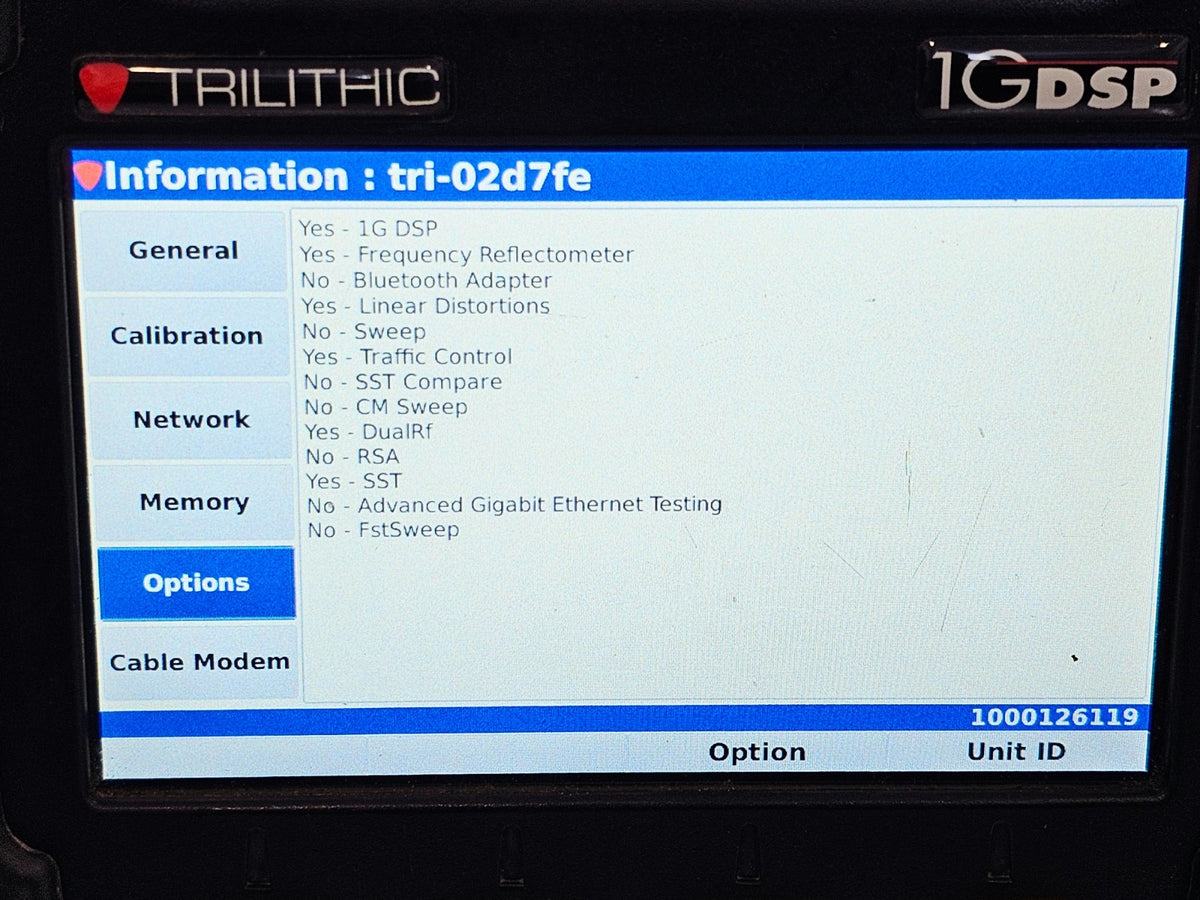 Viavi Trilithic 1G DSP Field Meter with Multiple Options 1GDSP DualRF14