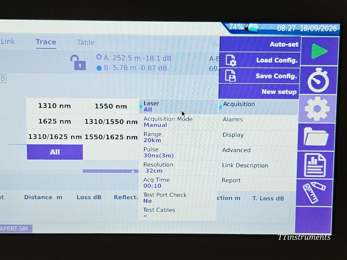 CALIBRATED VIAVI T-BERD 4000 V2 OTDR 4136MA2 1310/1550/1625nm SM Fibre Tester17