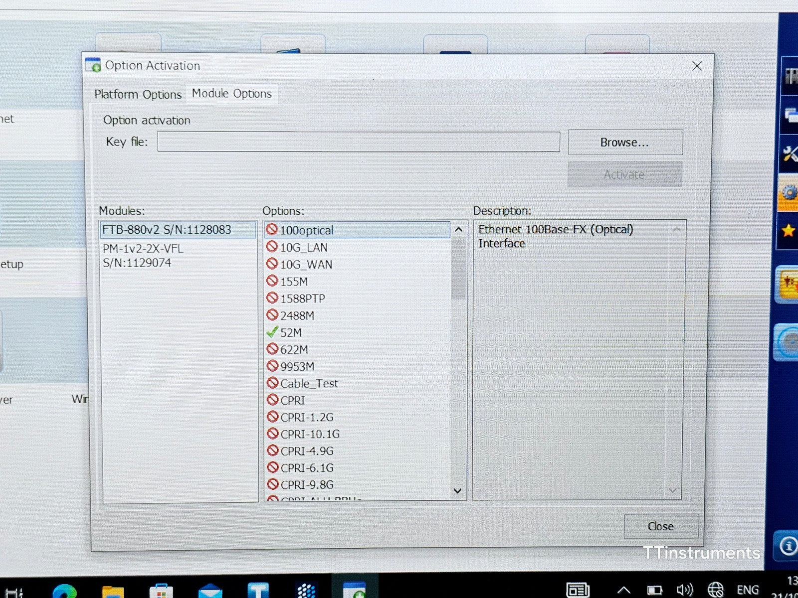 EXFO FTB-1 Pro with Power Meter & VFL + FTB-880v2 SDH SONET PDH 52M Tester1