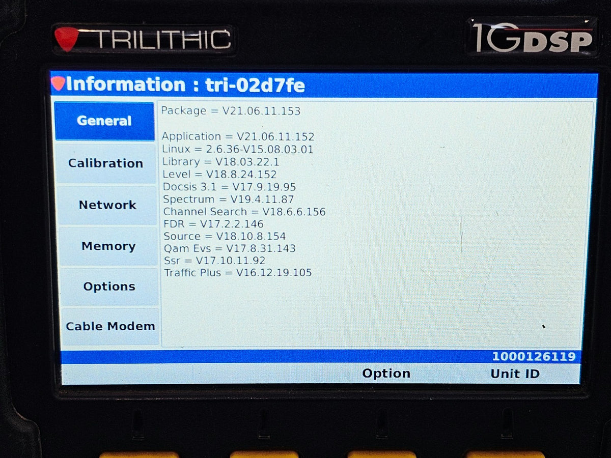 Viavi Trilithic 1G DSP Field Meter with Multiple Options 1GDSP DualRF11