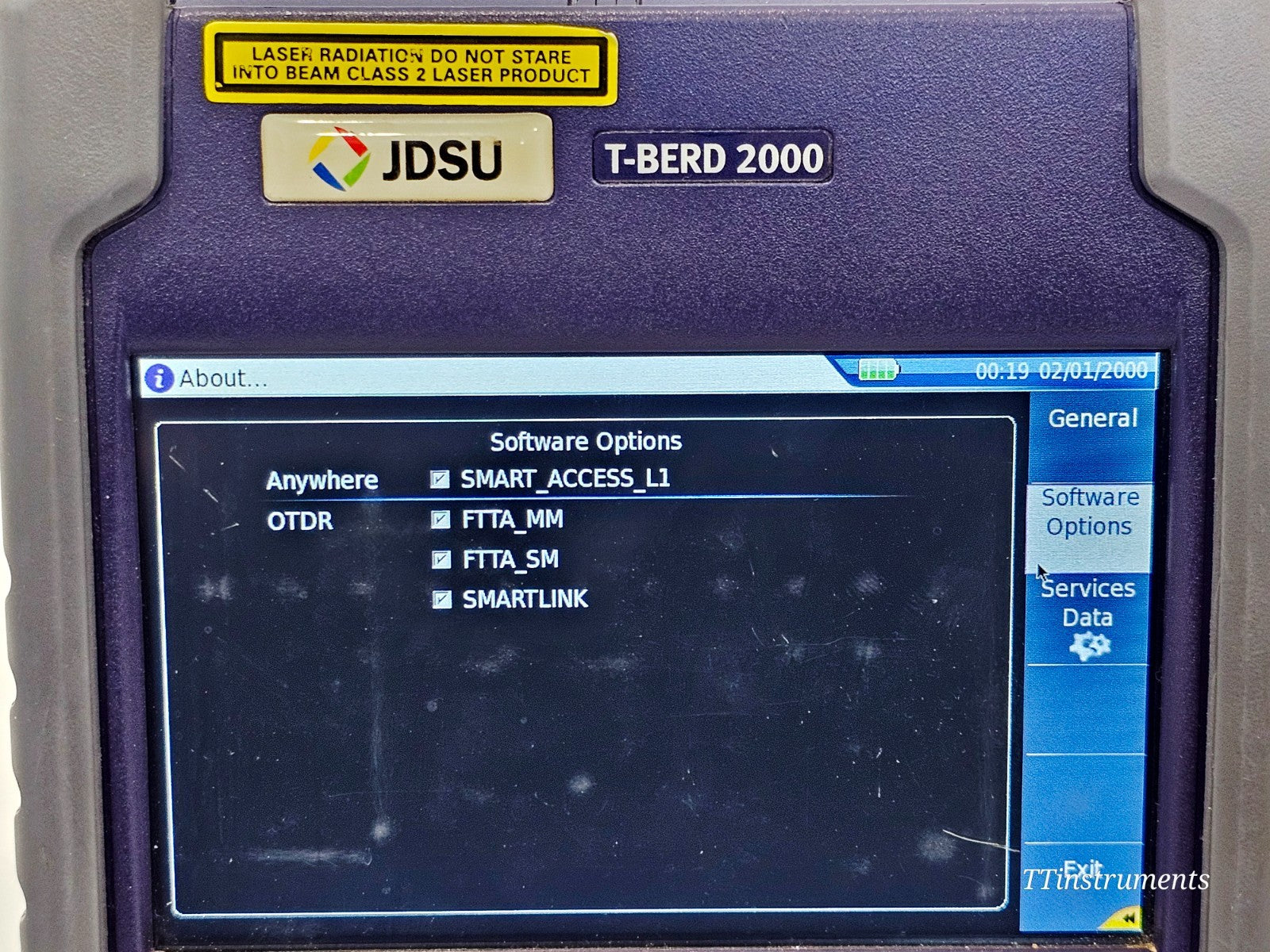 Viavi JDSU T-BERD 2000 + 4138 RMP65 1310/1550 & 1650 nm Filtered Metro PON OTDR12