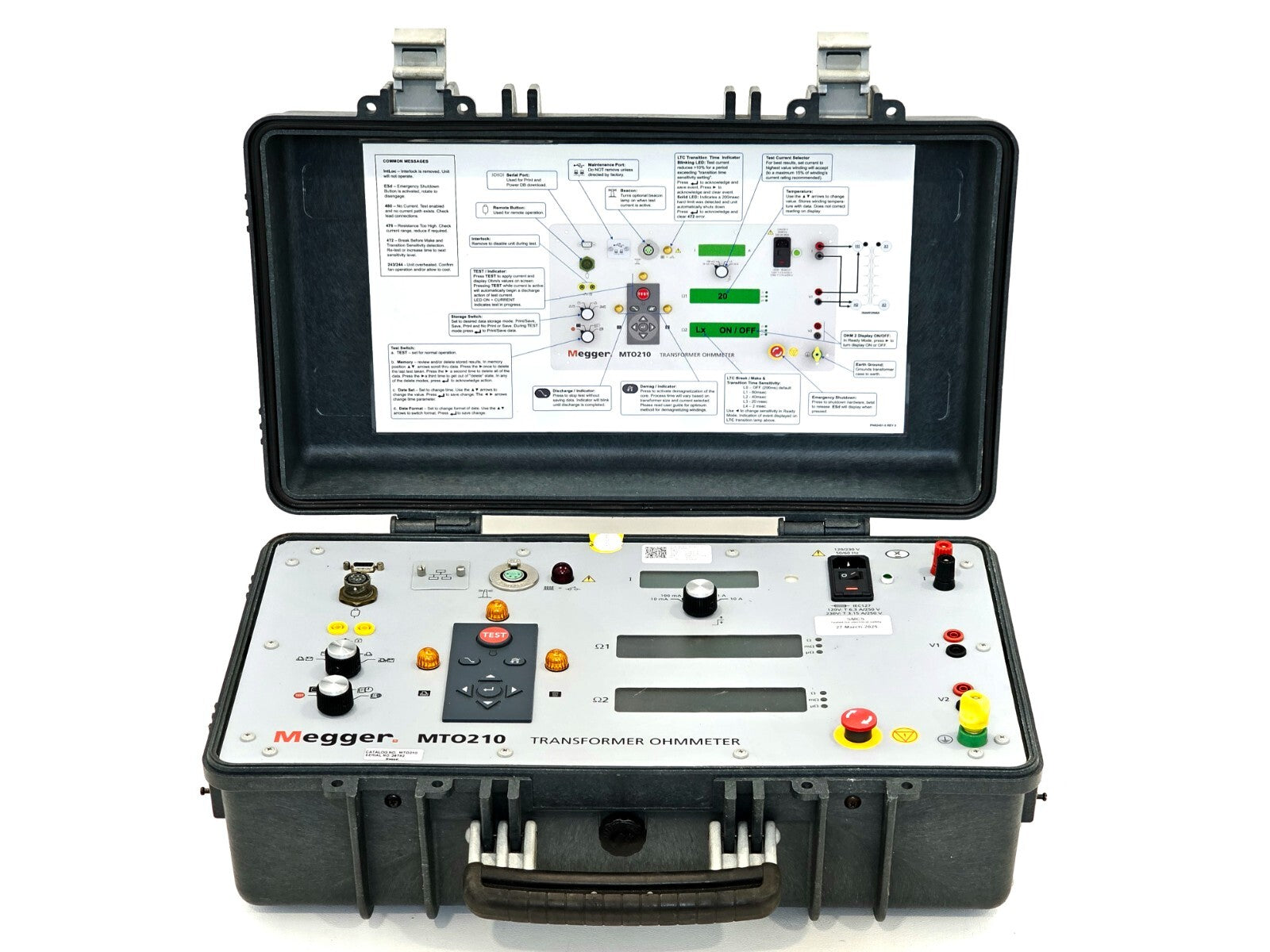 Calibrated Megger MTO210 Transformer Ohmmeter