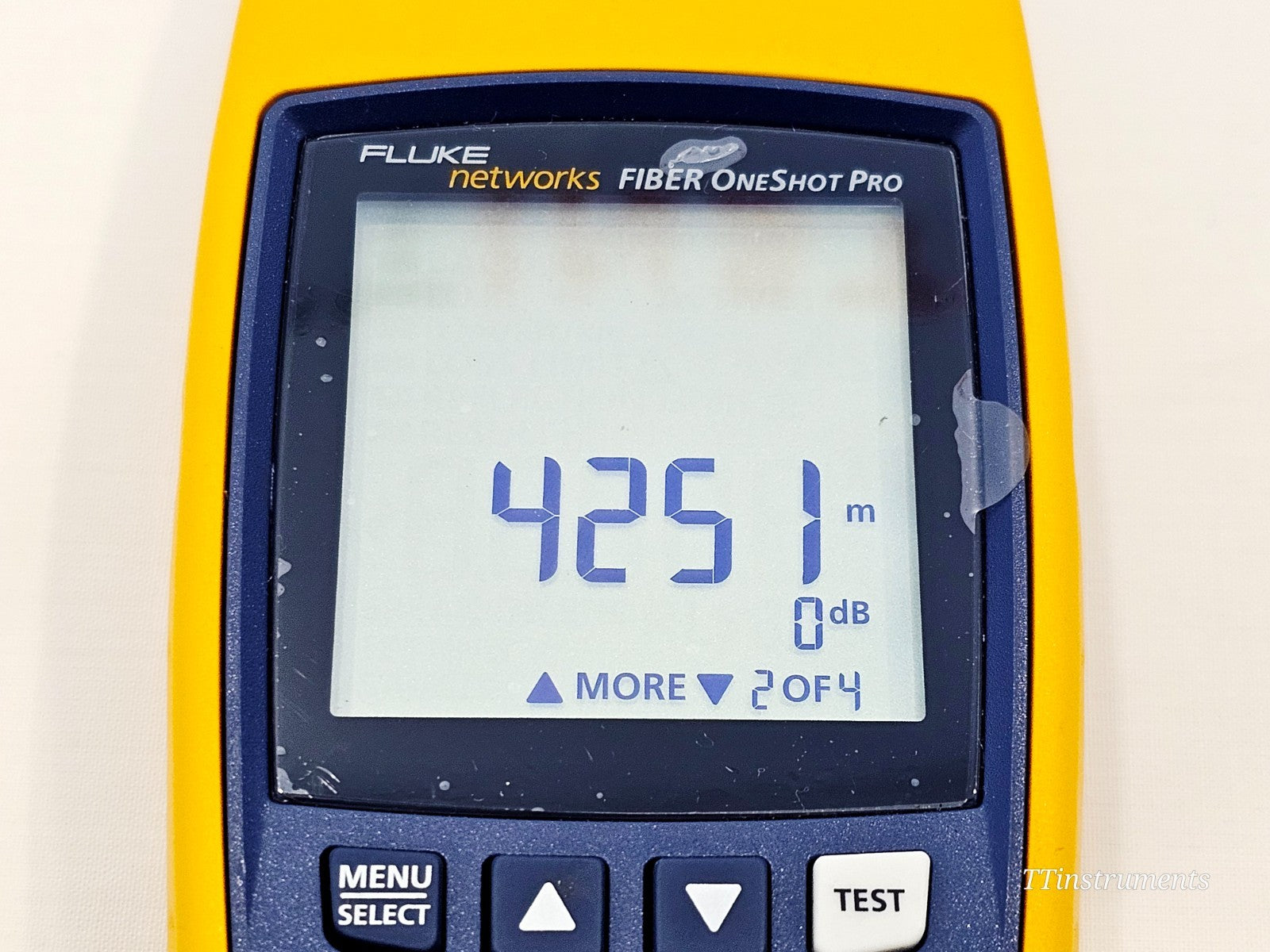 Fluke Networks optical fibre tester accessory included used