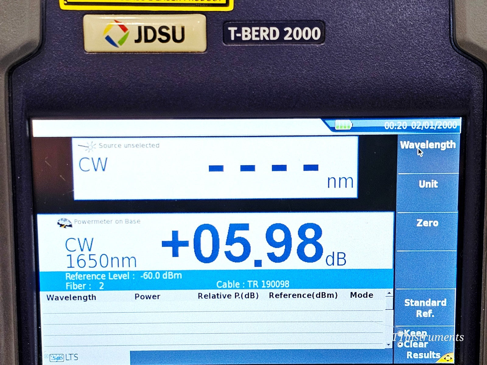 Viavi JDSU T-BERD 2000 + 4138 RMP65 1310/1550 & 1650 nm Filtered Metro PON OTDR14