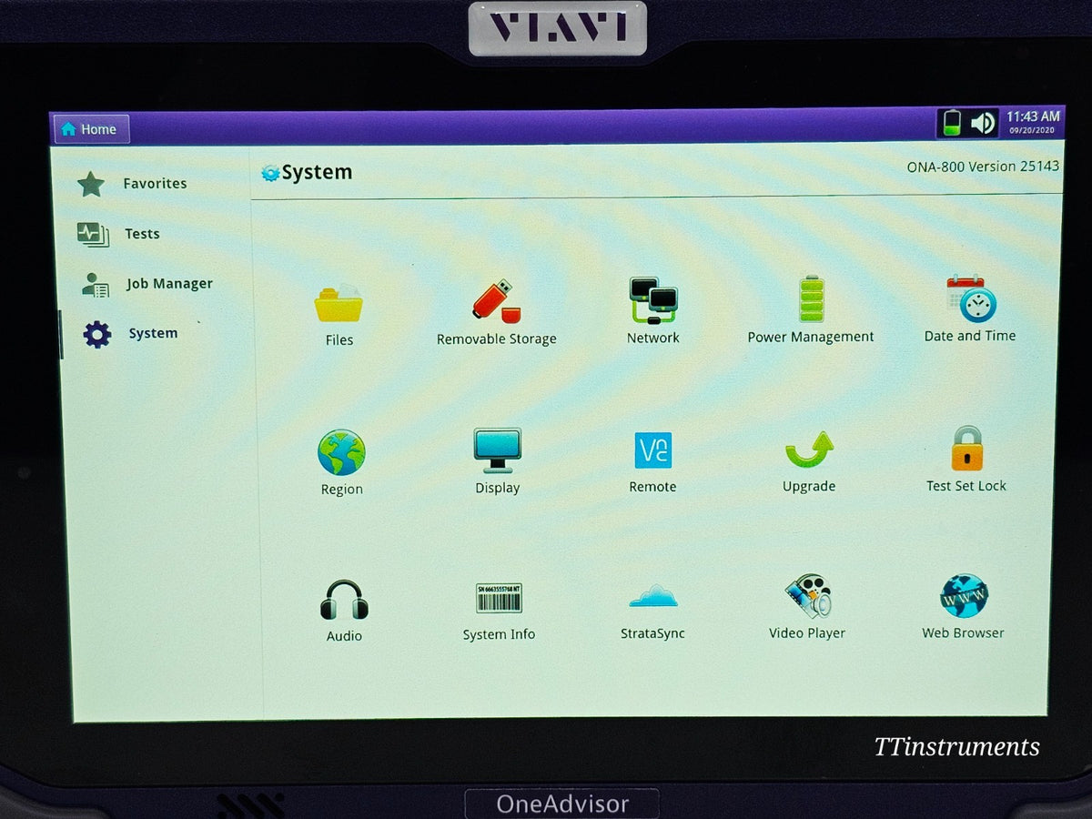 Viavi ONA-800 Mainframe MFD 2022 with Si 8100 & Dual 4100 Series Module Carrier9