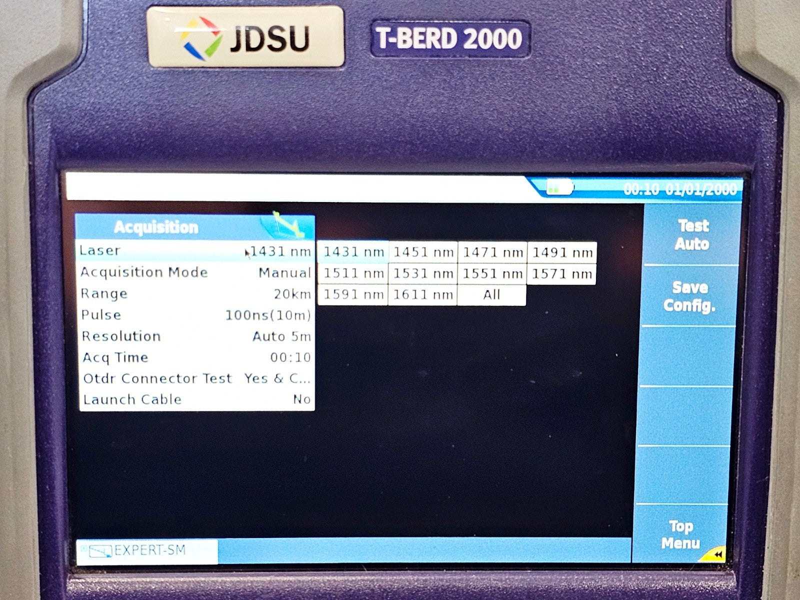 VIAVI JDSU T-BERD 2000 + 41CWDM10U CWDM OTDR 1431-1611nm 10 Wavelength 35dB14