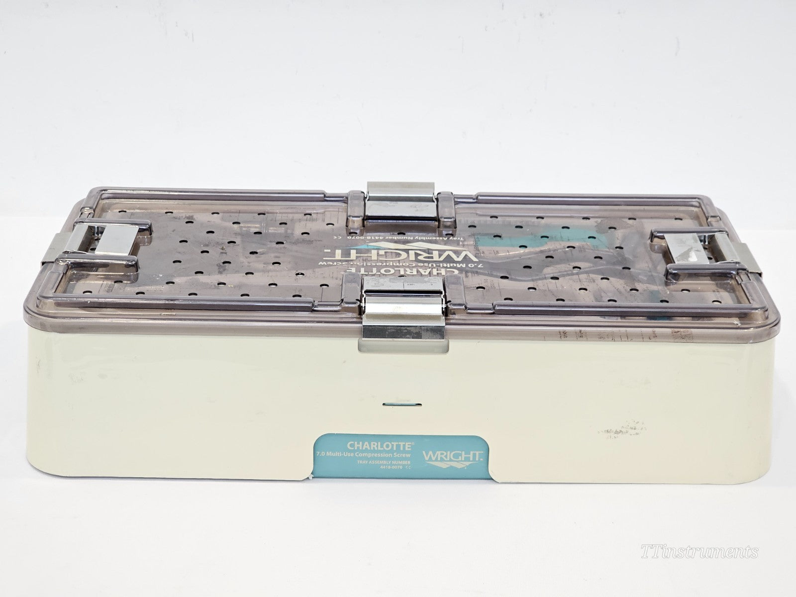 Stryker Wright Medical Charlotte 7.0 Compression Screw Tray Assembly 4418-0070
