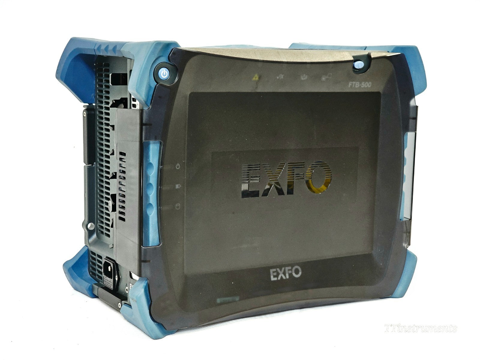 EXFO FTB-500 front panel view showing display screen and keypad controls