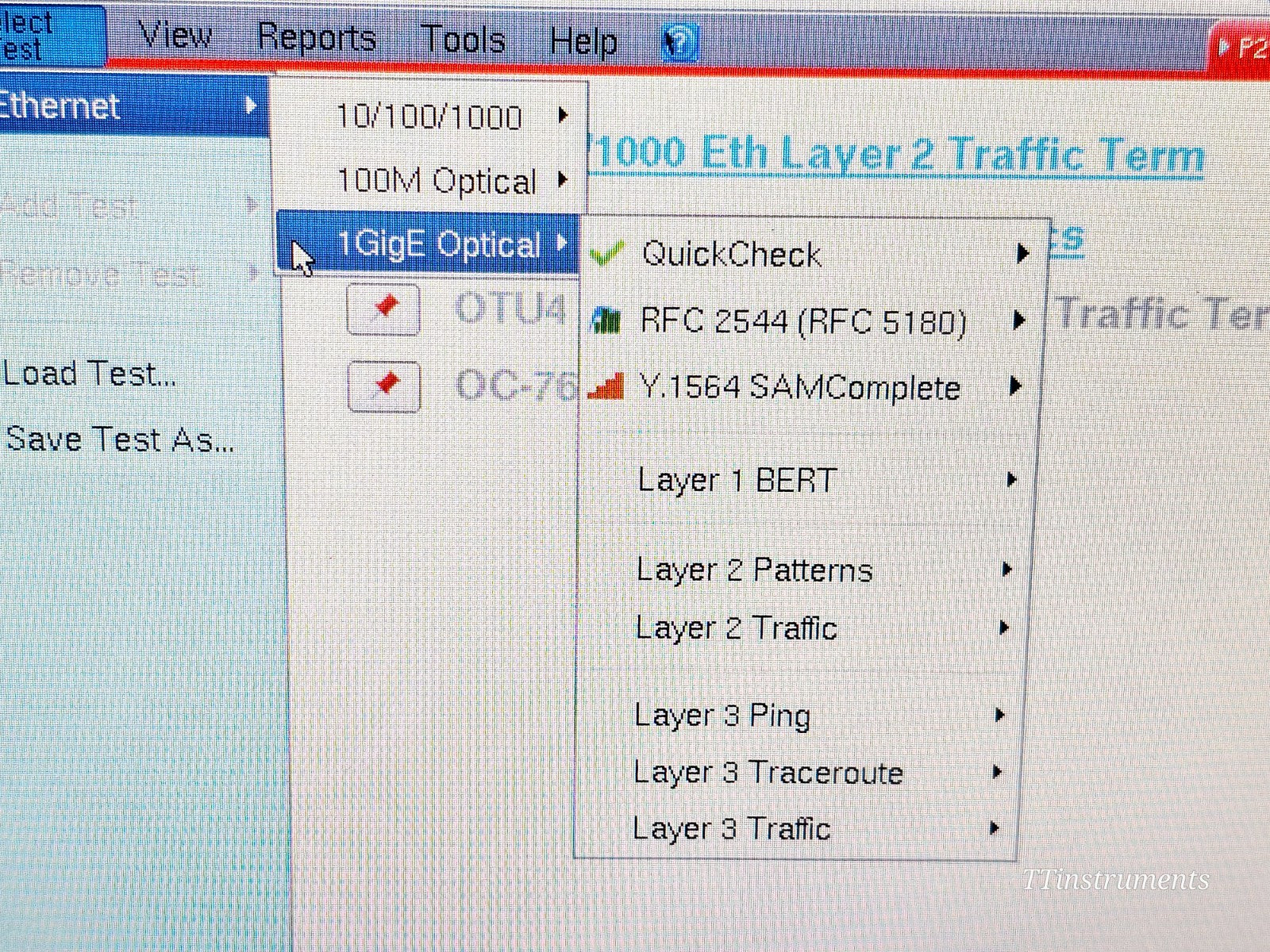 Viavi JDSU MTS 6000A V2 with BERT CSAM CC100 1G Ethernet Module CSAM1