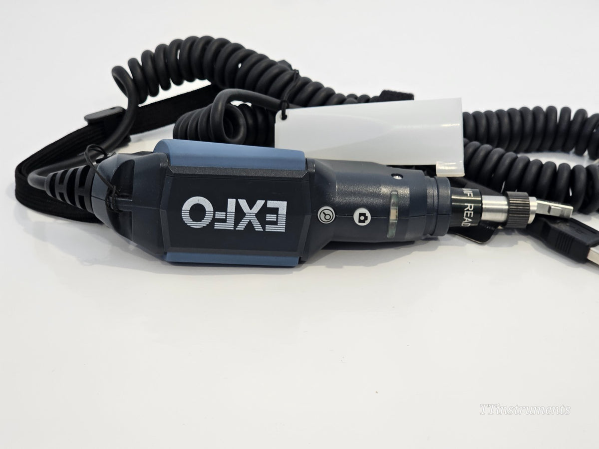 EXFO FIP-430B optical fibre probe connector interface and port detail