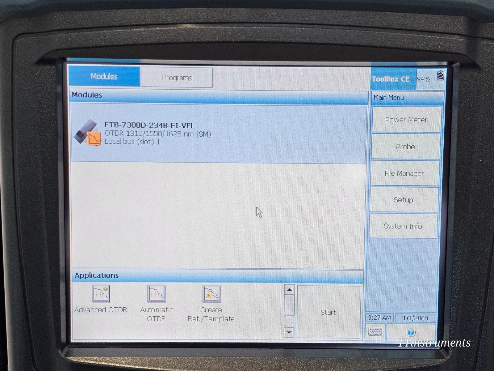 EXFO FTB-200 with FTB-7300D 1310/1550/1625 nm OTDR PC 38/37/35 dB FTB-7300D-234B