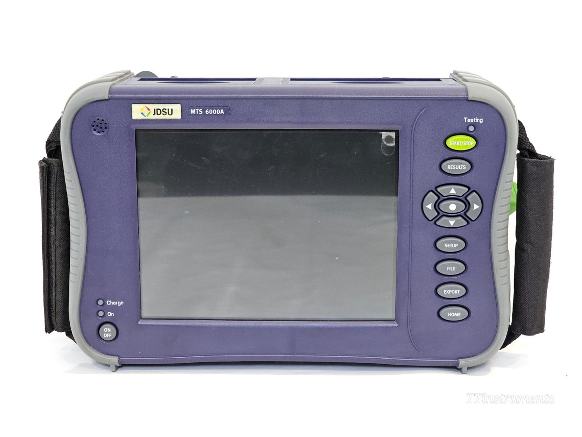 VIAVI MTS optical fibre tester side angle view, used test equipment