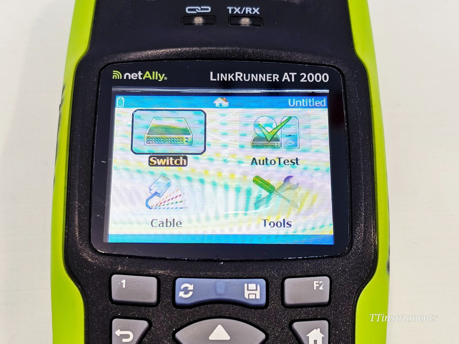 NetAlly LinkRunner screen readout displaying network test results