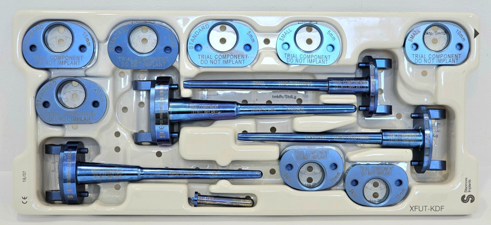 Stryker Stanmore METS Modular Distal Femur Trial Implants Set