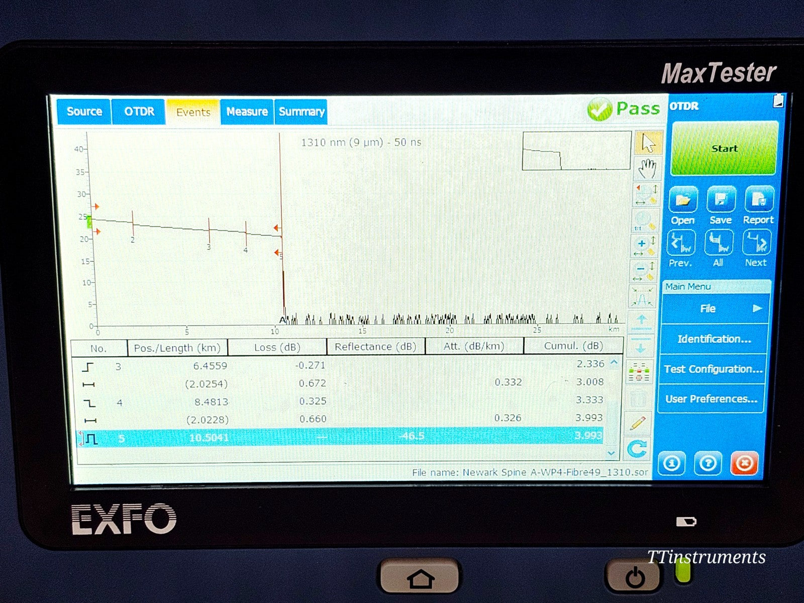 EXFO MAX-730C-SM8-EA used OTDR accessories included with unit