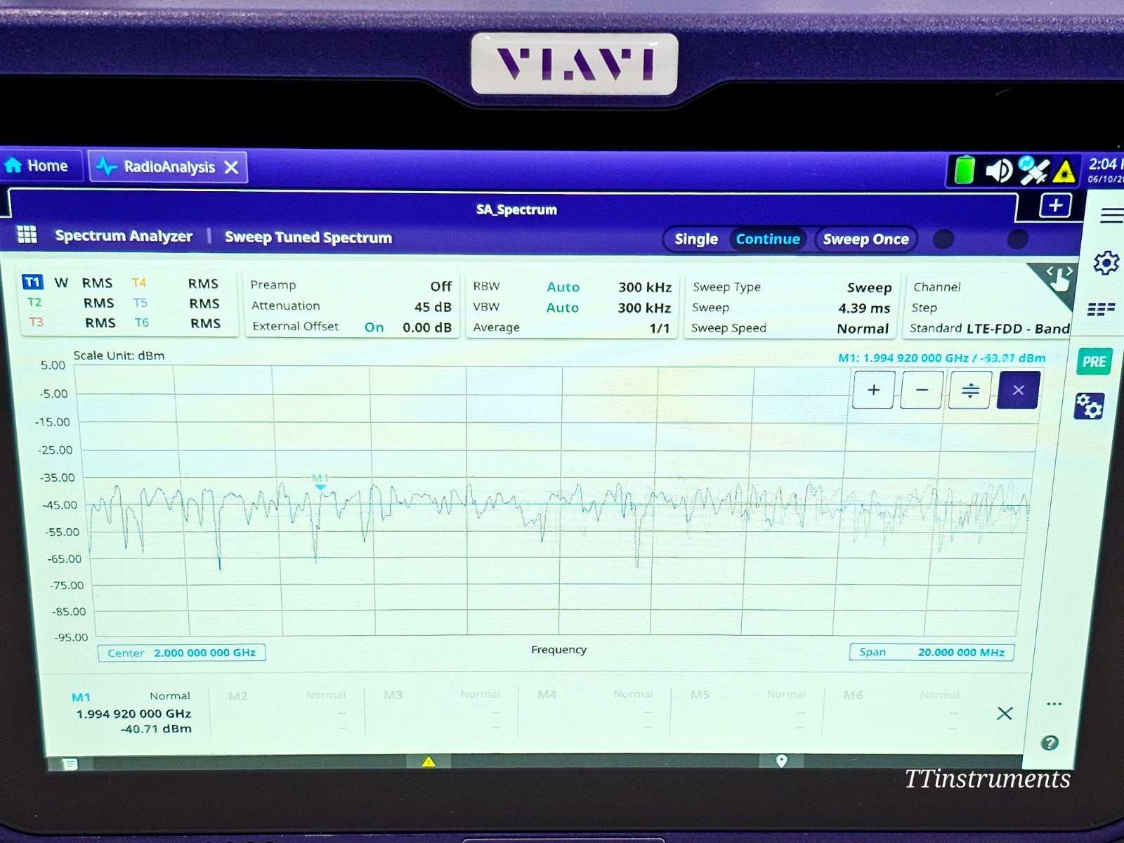 VIAVI OneAdvisor full kit view with accessories used telecom tester