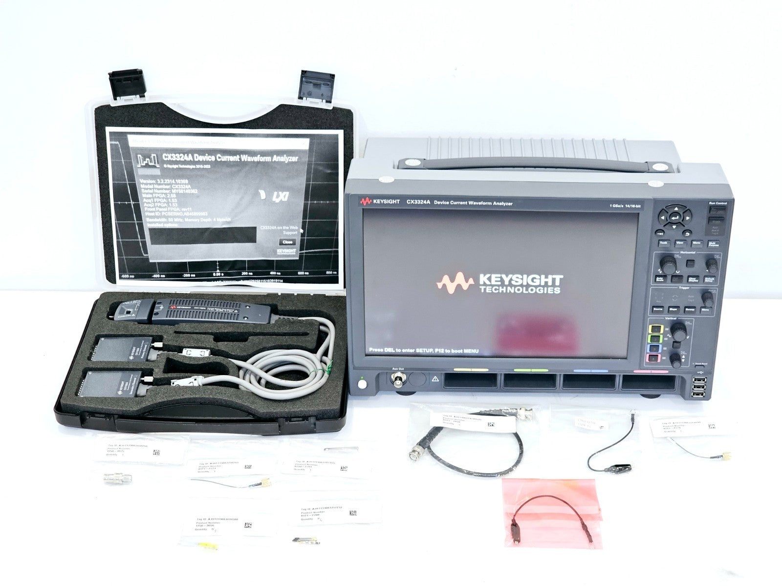 Keysight CX3324A Device Current Waveform Analyzer w/ CX1102A Dual Current Sensor
