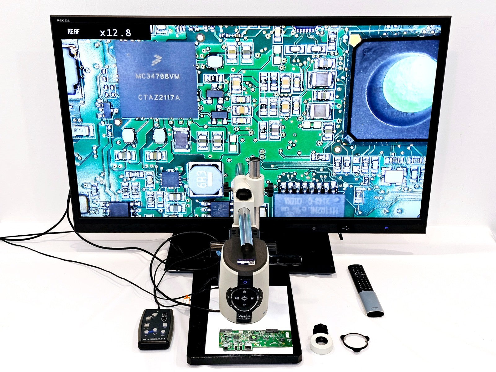 Vision Engineering EVO Cam 2 Digital Microscope System 1080p w/ Stand And Remote