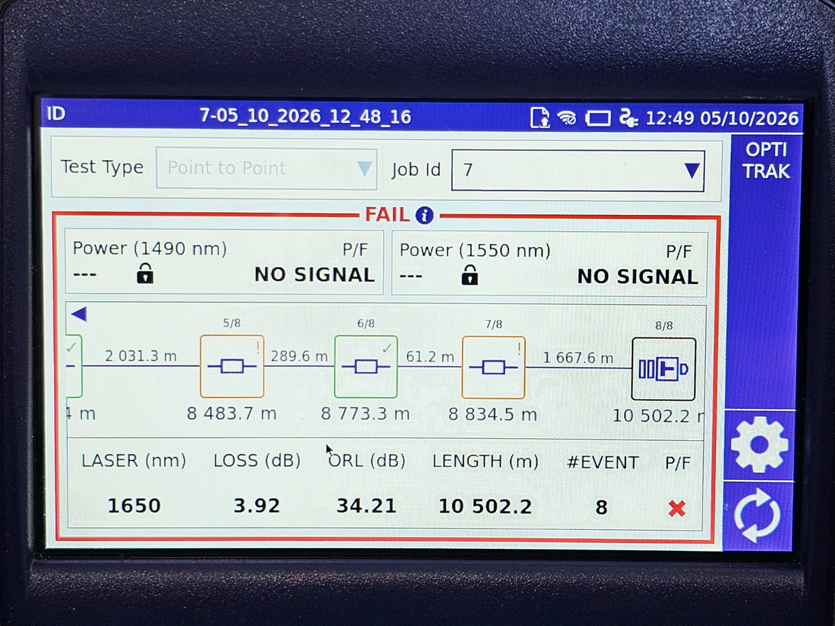 VIAVI Optimeter EOPT-165FAPM 1650 Filtered SM APC LIVE + PON with VFL8