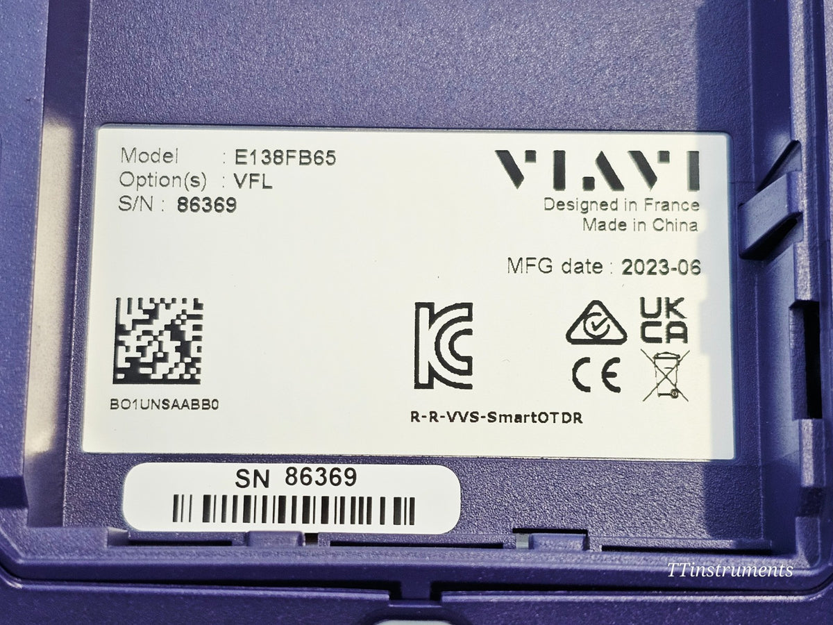 Brand NEW VIAVI SmartOTDR E138FB65 1310/1550/1650 Filtered SM APC 40 dB MFD 20239