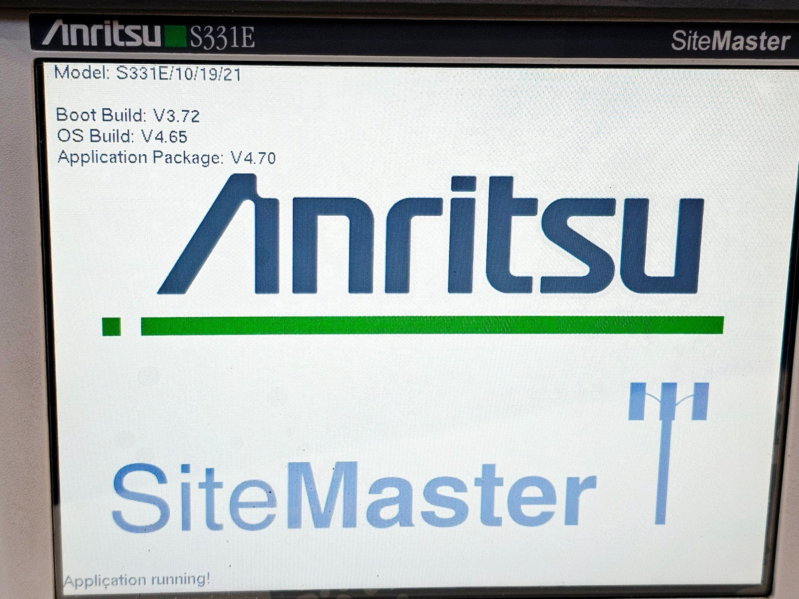 Anritsu S331E handheld cable analyzer function keys close-up
