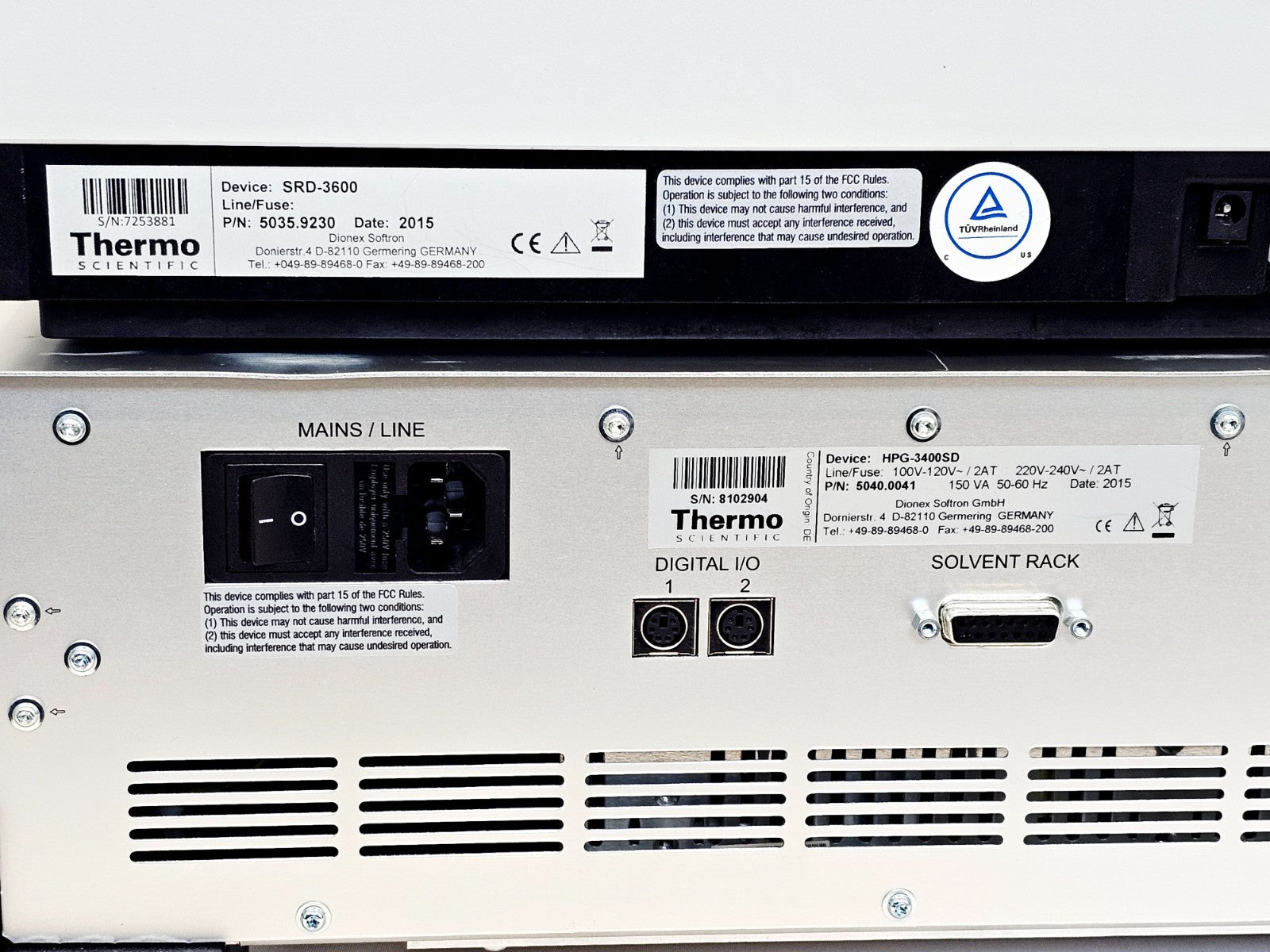 Thermo Scientific Dionex Ultimate 3000 Column + Autosampler + Pump +Solvent Rack