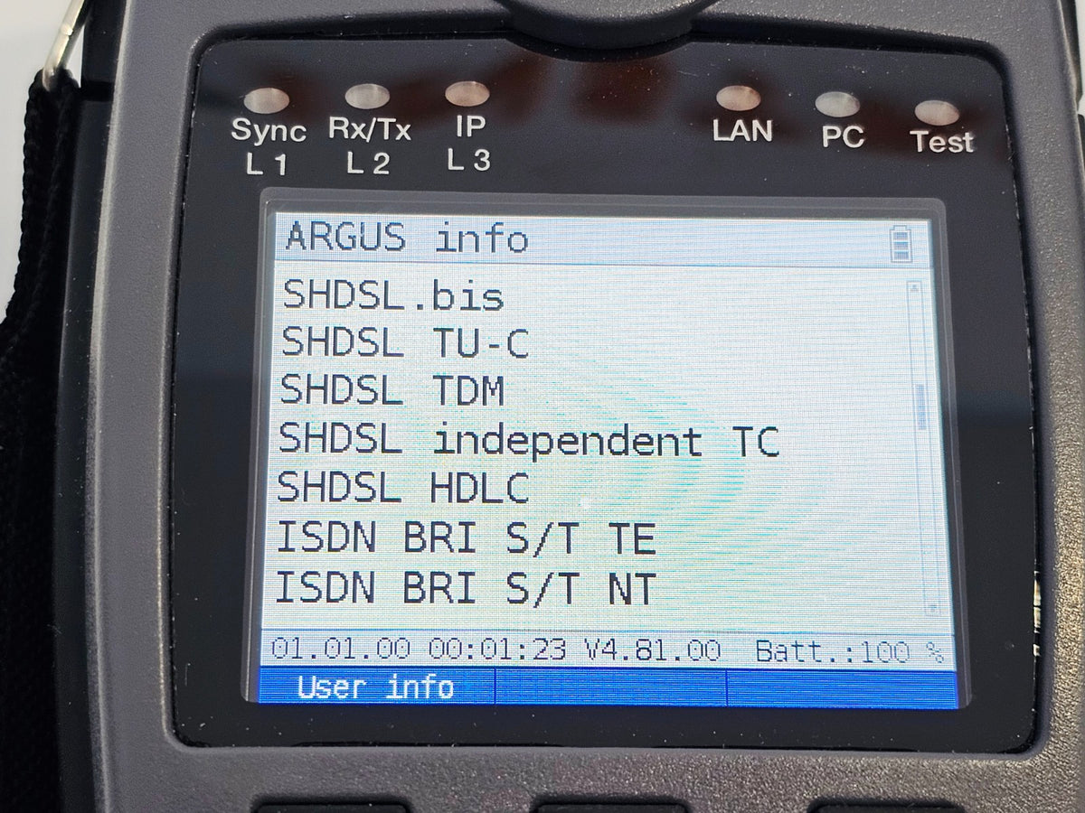 Intec Argus 166 GigE + ADSL Annex B (i) & J VDSL SHDSL ISDN Ethernet TDR & More12
