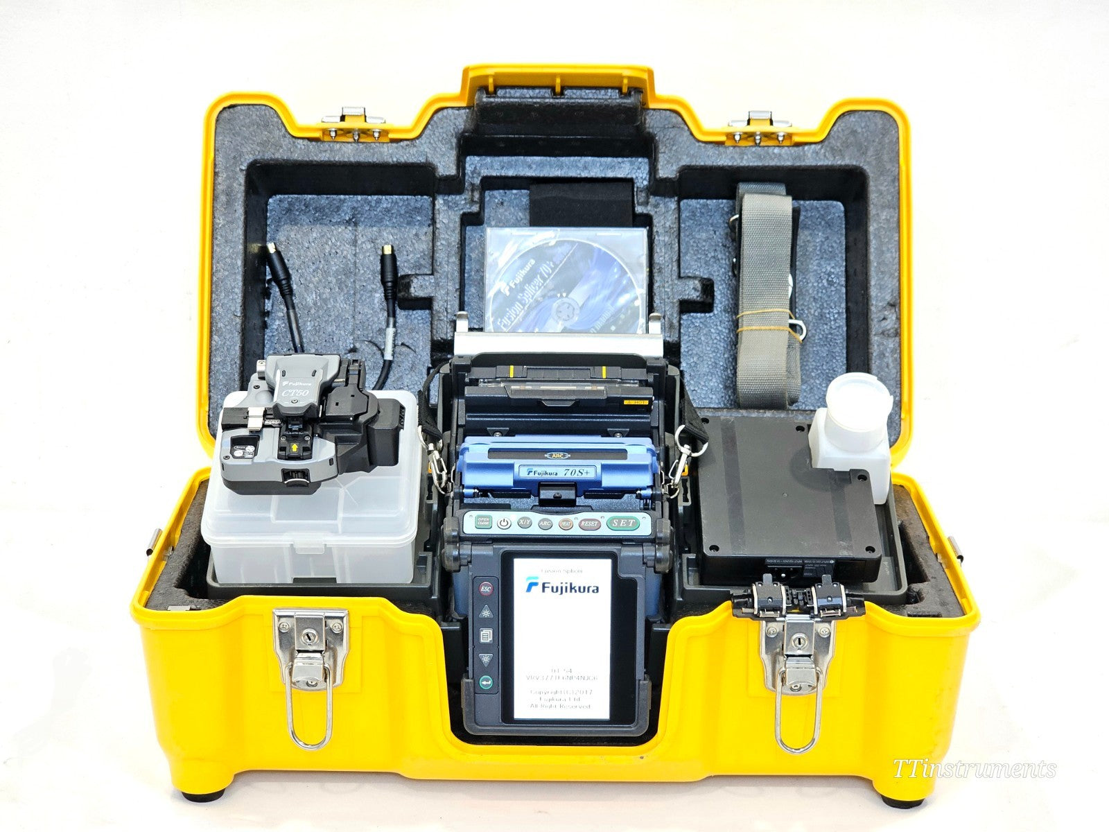 Serviced Fujikura 70S+ Fiber Optic Fusion Splicer SM MM ARC 11001 CT-50 Cleaver0