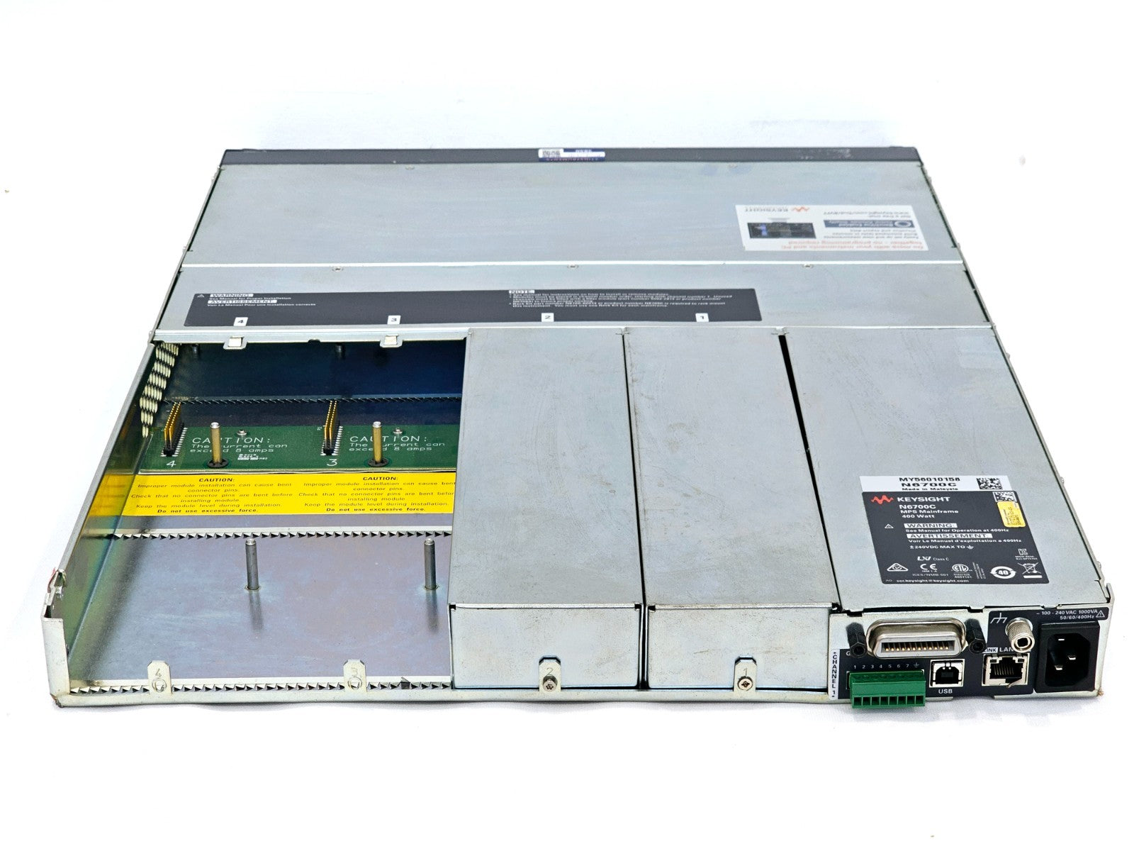 Keysight N6700C Low-Profile Modular Power System MPS Mainframe, 400W, 4 Slots
