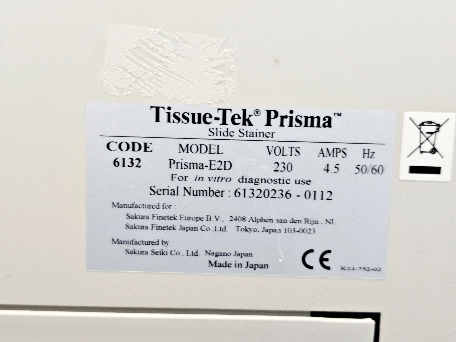 Sakura Tissue-Tek 6132 Prisma E2D & 4742 Film E2 Slide Stainer Coverslipper14