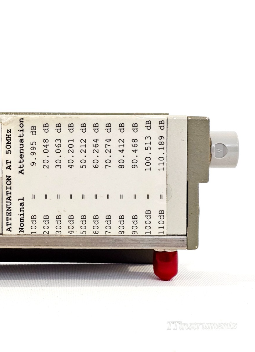 Agilent 8496H 0-110 dB Manual Step Attenuator DC-18 GHz Opt. 002
