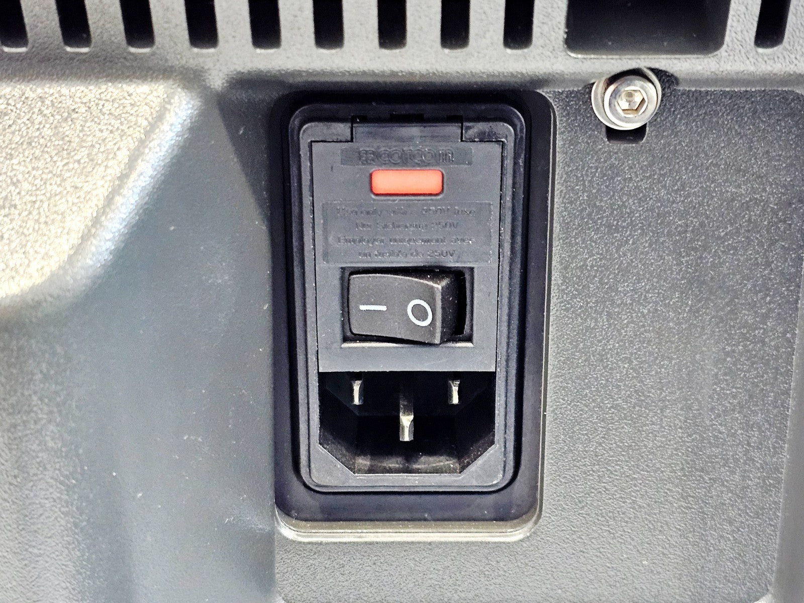 Bio-Rad GelDoc open hood showing interior imaging chamber detail