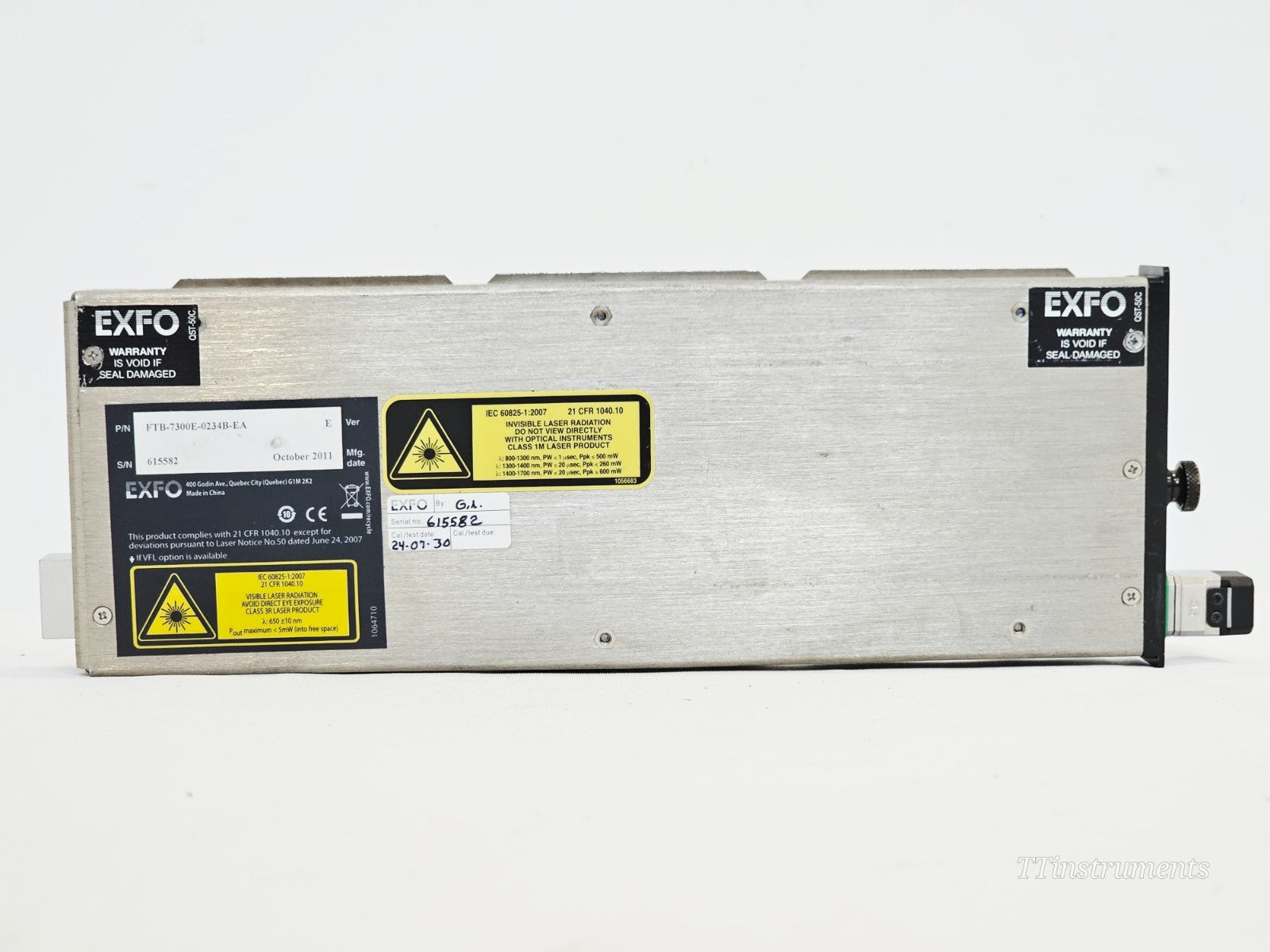 EXFO FTB-200 V2 with FTB-7300E OTDR 1310/1550/1625nm SM 39/37/37 dB SC-APC11