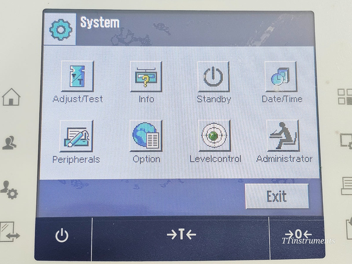 Mettler Toledo used precision balance weighing pan close-up lab scale