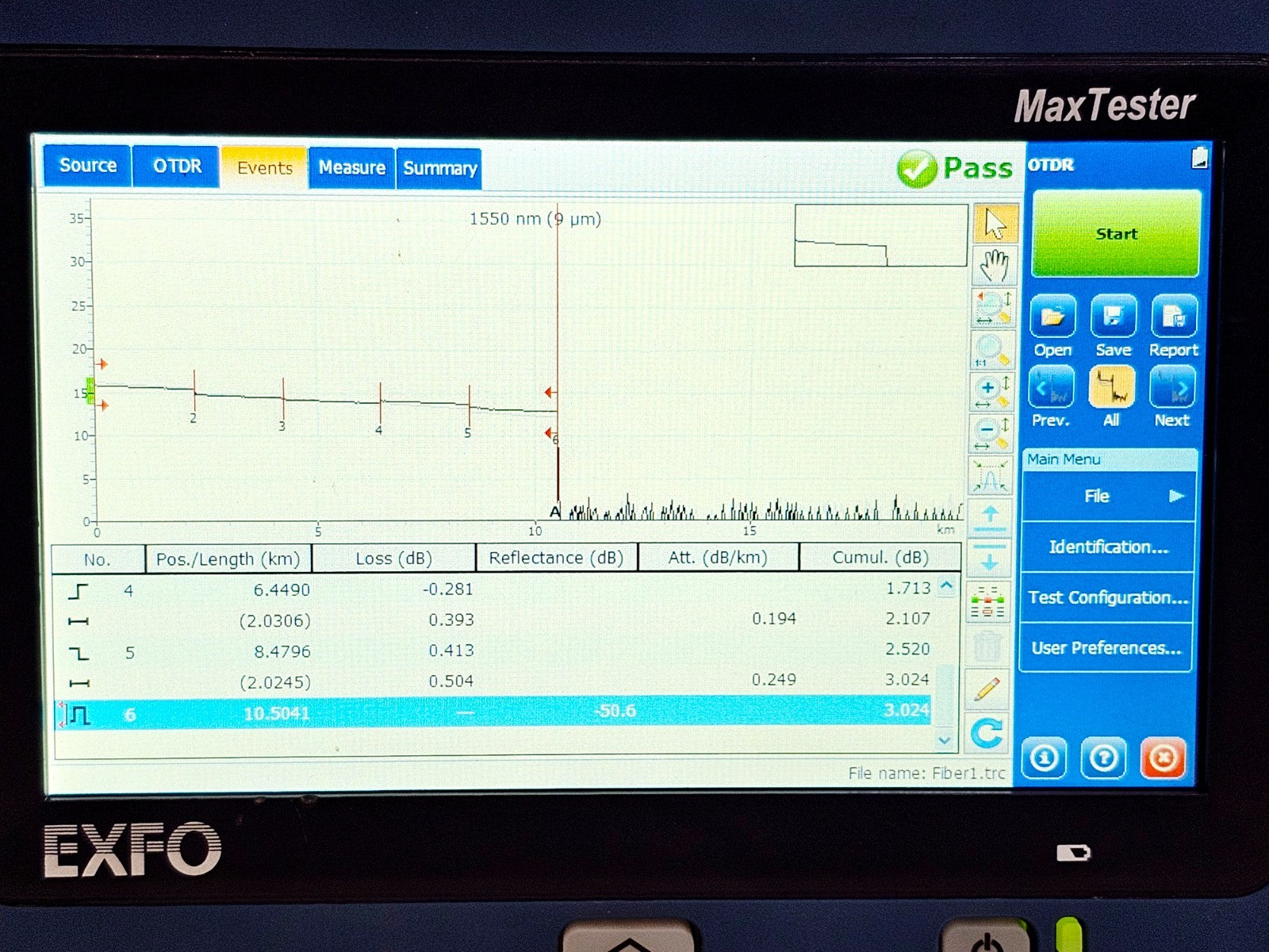 EXFO MAX-730C-SM8-EA accessory or packaging detail fibre optic OTDR
