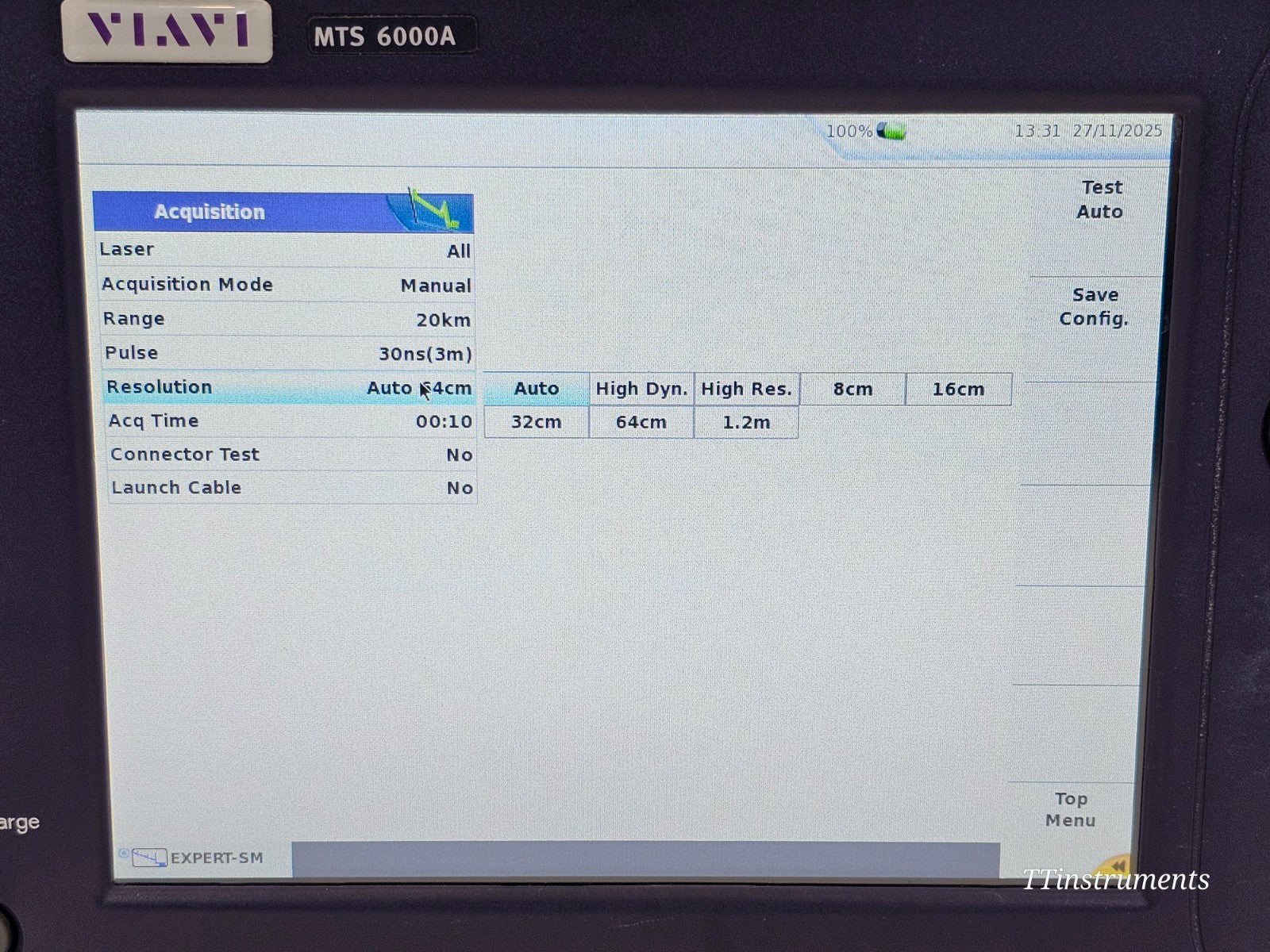 Calibrated Viavi JDSU MTS 6000A V2 + 8126D SM OTDR 1310/1550 nm 50/50 dB High Po
