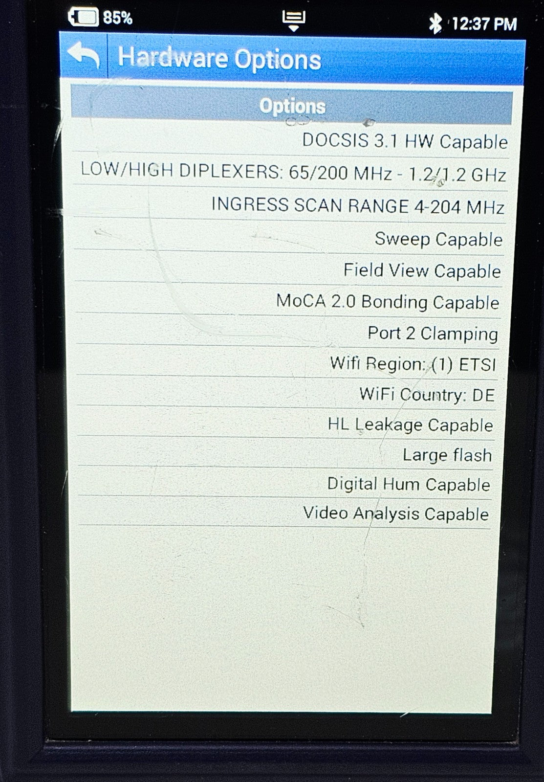Viavi ONX-630 DSAM Meter DOCSIS 3.1 Loaded with Options ONX-CATV-D31-S-6520-121213
