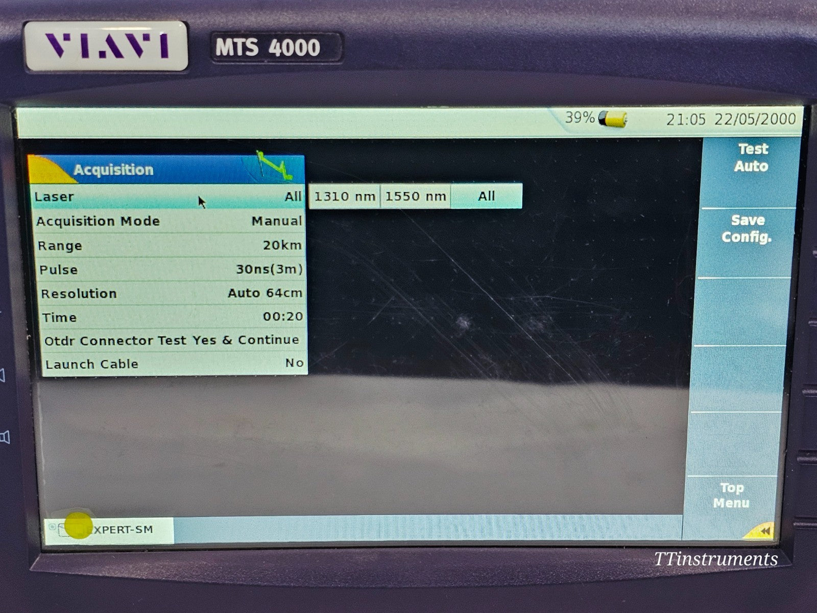 VIAVI MTS 4000 T-BERD OTDR 4126MA3 1310/1550nm SM Metro Access 43/41 dB17