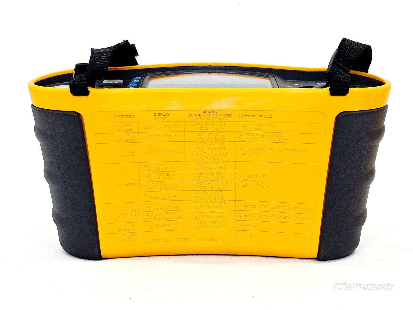 Fluke 1653B rear casing and label detail used condition