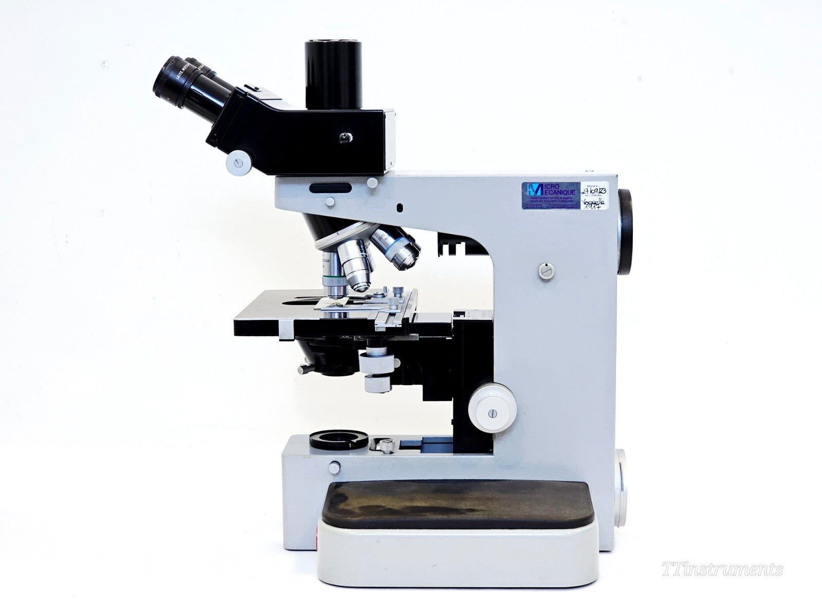 Leitz Orthoplan Compound Microscope with 6x Objectives & Illuminator