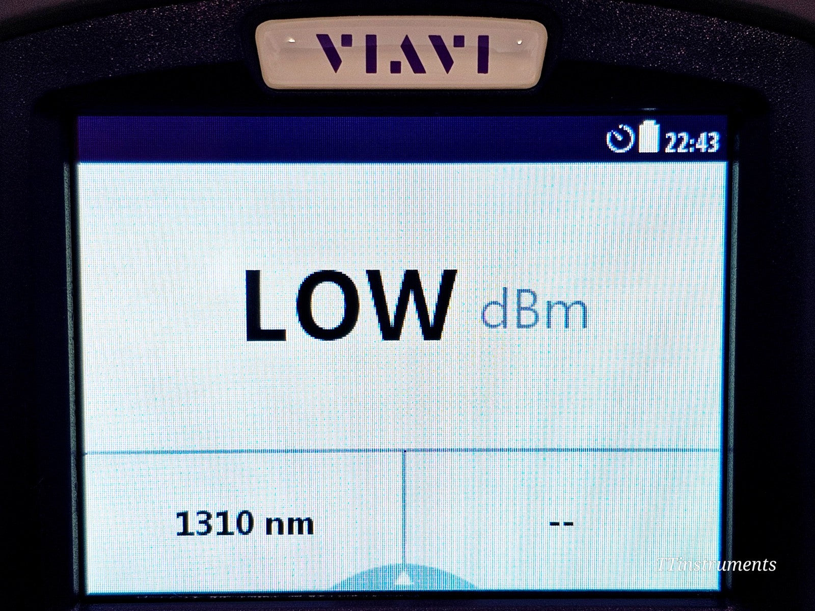 VIAVI OLP-87 optical power meter bottom view