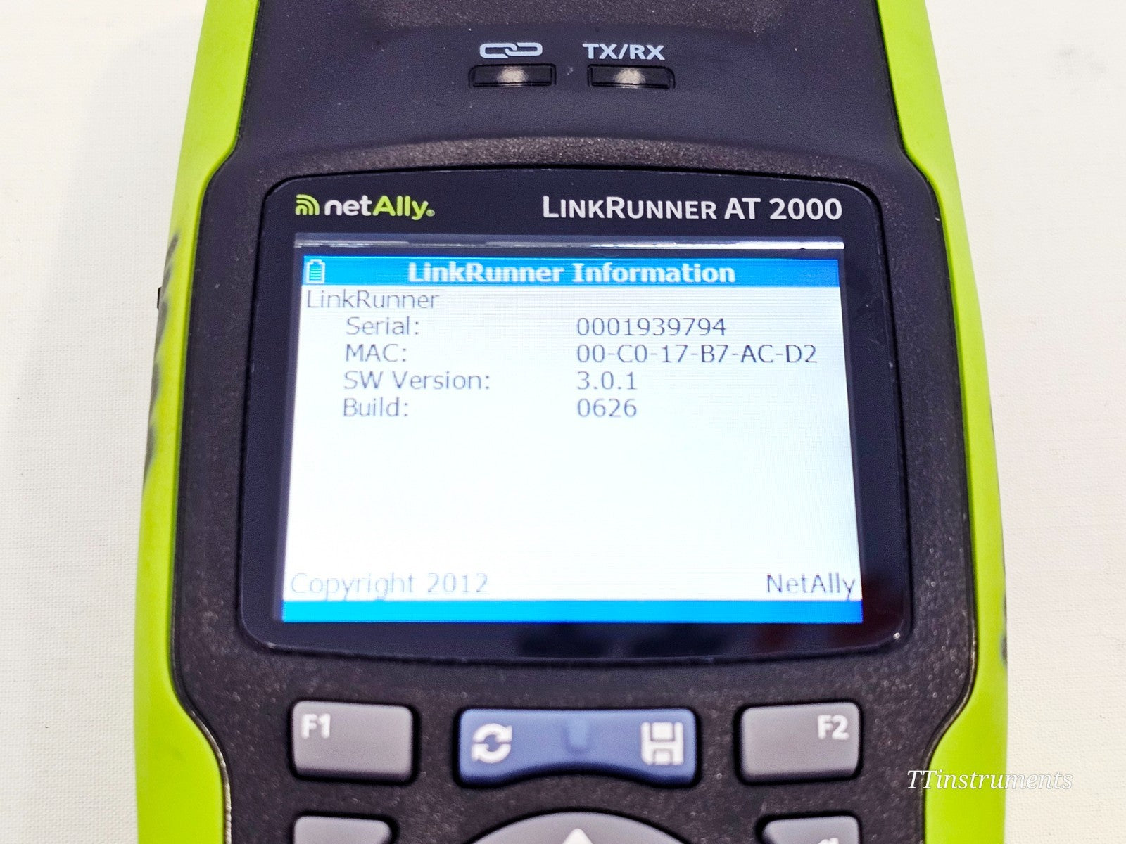 NetAlly LinkRunner additional angle showing overall condition of used tester