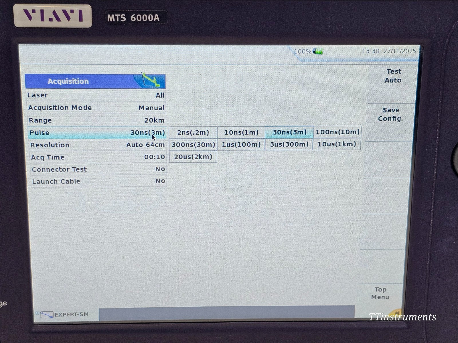 Calibrated Viavi JDSU MTS 6000A V2 + 8126D SM OTDR 1310/1550 nm 50/50 dB High Po