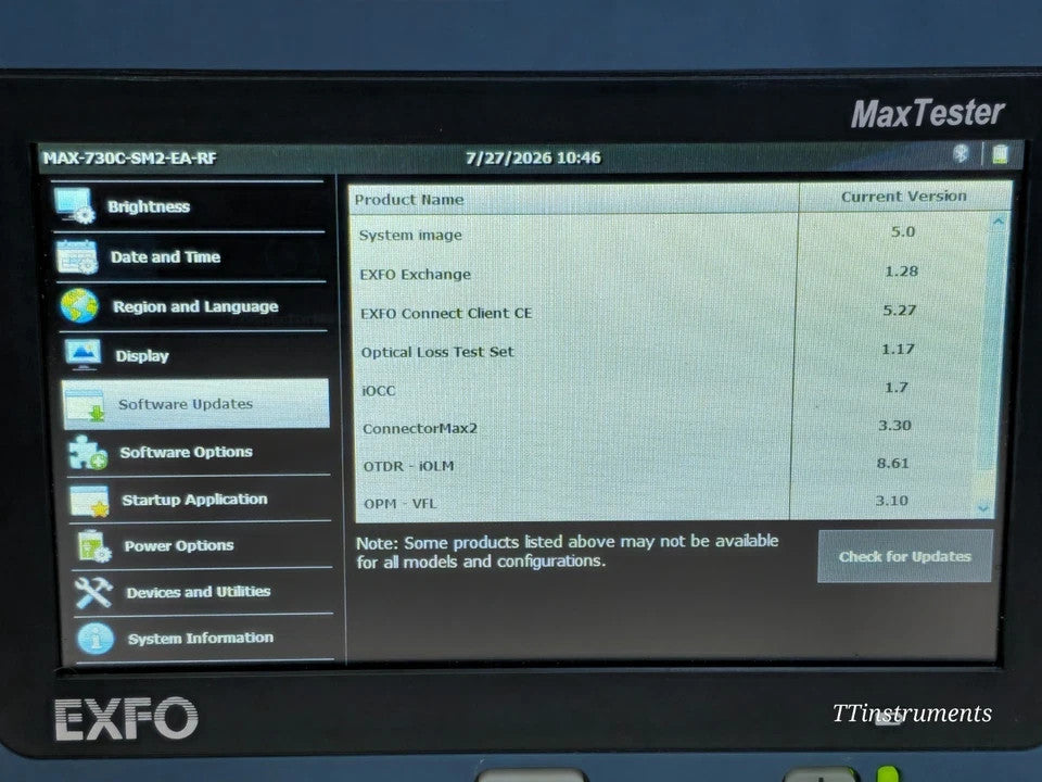EXFO MAX-730C-SM2 OTDR 1310/1550 & 1625 nm LIVE with PM-MAX-2X APC-SC SM2 730C13