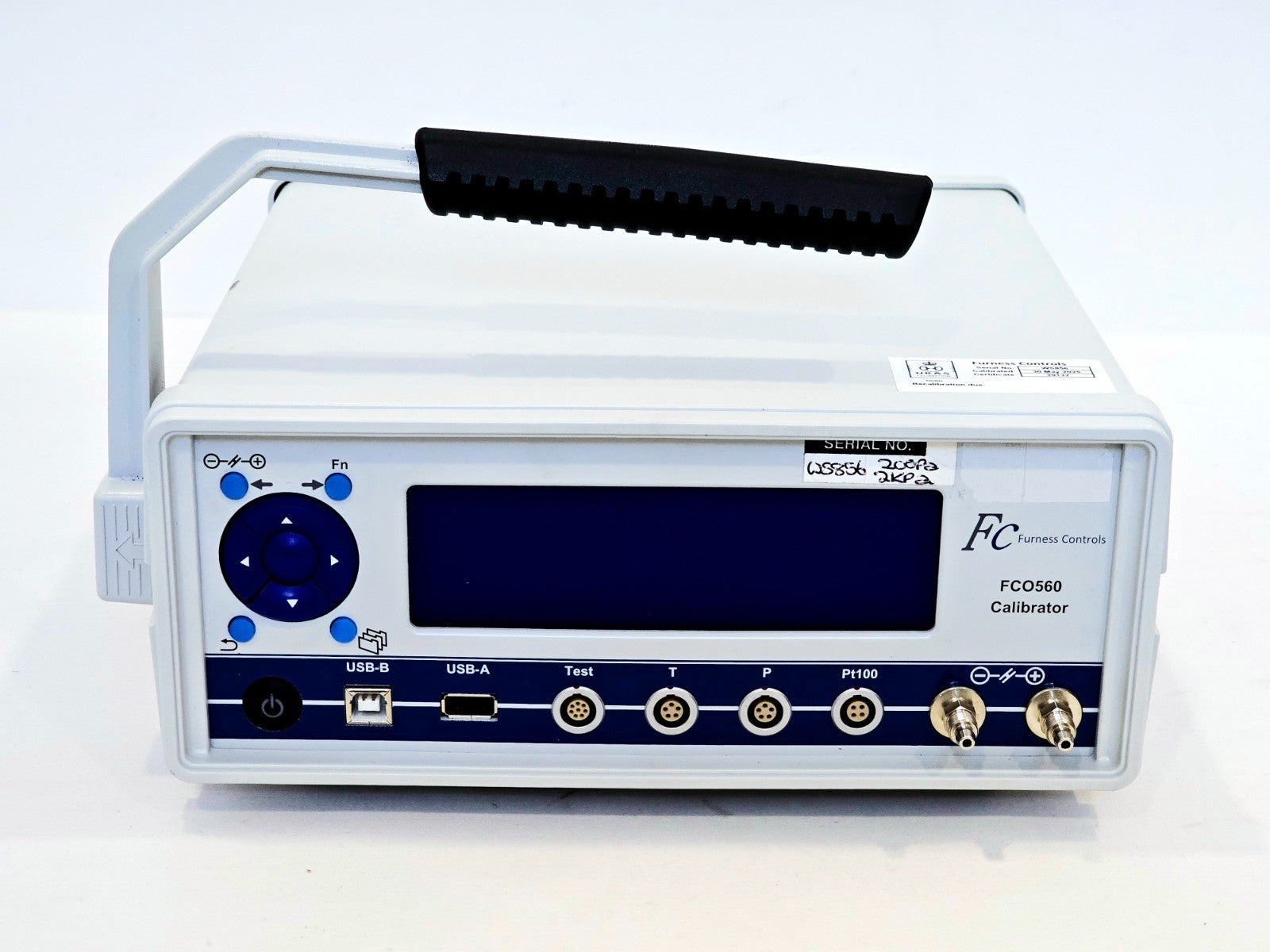 Furness Controls pressure gauge angled view used test equipment
