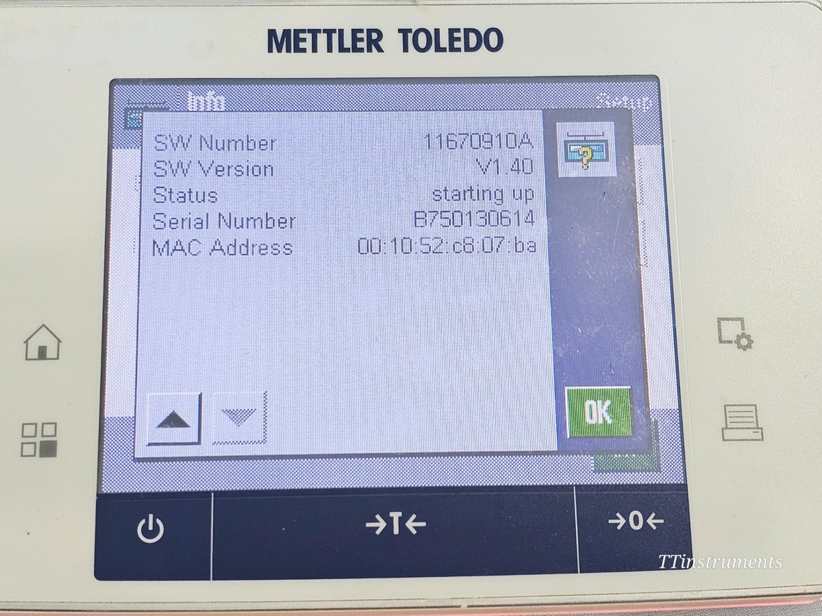 Mettler Toledo laboratory scale used condition overall view lab balance